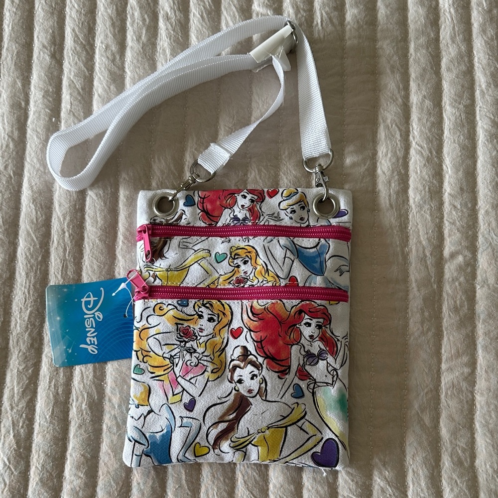 Disney Princess Crossbody Bag - White and Pink (NEW)